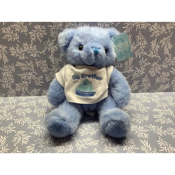 Big Brother Plush Bear 12" - Burton & Burton - 9" Sitting Bear - NWT - Picture 1 of 6